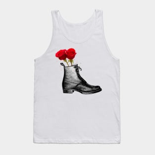 Boot and Roses Tank Top